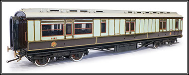 LMS Royal Train Brake Car in LNWR colours